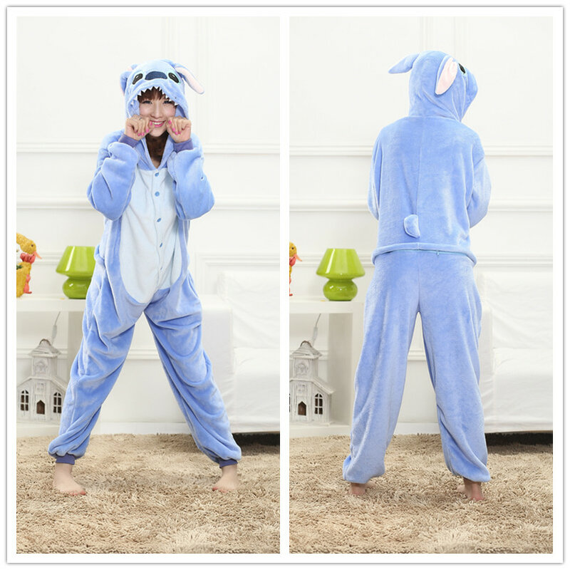 Kigurumi-Pijama de unicornio de punto de Animal para mujer, ropa de dormir divertida de franela, suave y cálida, Mono de una sola pieza para casa y la noche