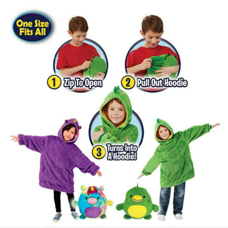Camisola com capuz para crianças utensílios de estimação, pijama com capuz para crianças