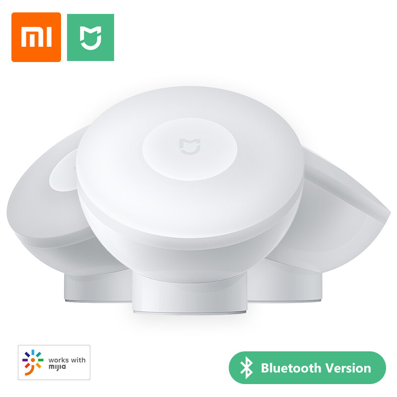 Xiaomi Mijia-Lámparas de noche de inducción con Sensor de movimiento, iluminación inteligente con Bluetooth y conexión por aplicación para el hogar, pasillo, pared, dormitorio y cabecera