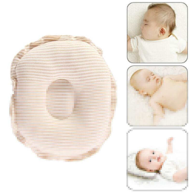 Almohada de algodón orgánico Natural para bebés y niñas