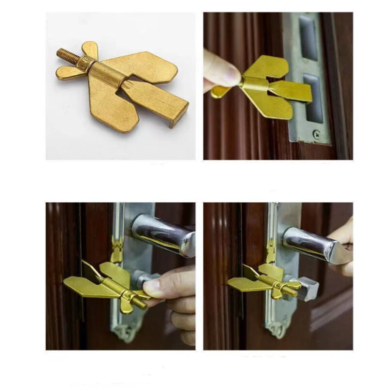 Portable fechadura da porta fechadura da porta para o curso anti-roubo rolha de porta de alojamento rolha de porta de segurança em casa acessórios de bloqueio