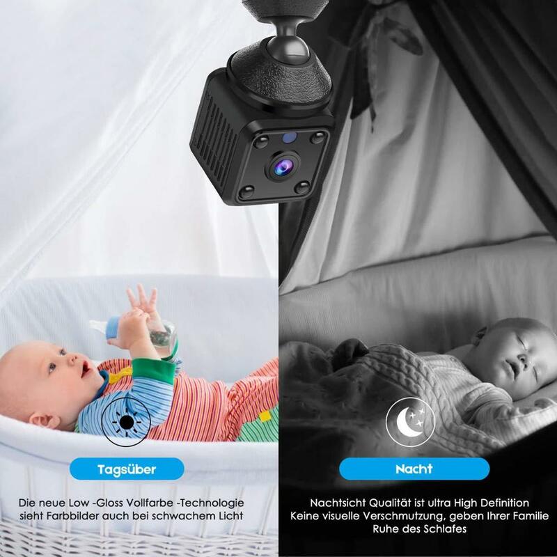 HD 1080P kamera Wifi Mini może kamera do domowego systemu alarmowego IR P2P Night Vision kamera wideo niania elektroniczna Baby Monitor zdalnego nagrywania w pętlę Dropship