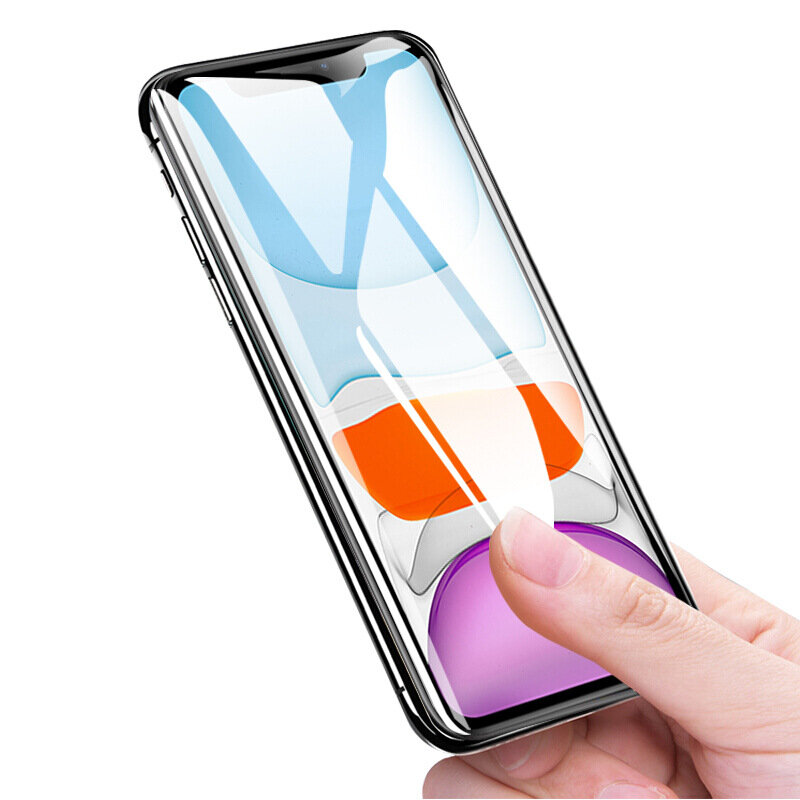 9D Transparent Shockproof Tempered Glass For iPhone 11 12 13 Pro Max Mini X Xs XR 6 6S 7 8 Plus Explosion Proof Screen Protector