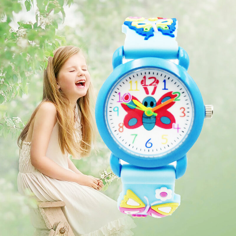 Kinderen Horloges Meisjes Geschenken 3D Cartoon Quartz Horloge Voor Jongens Jelly Siliconen Band Kinderen Horloges Mooie Klok Relogios Montre