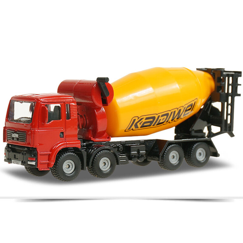 الاسمنت خلاط سيارة سبيكة نموذج النقل شاحنة معدنية KDW بوي لعبة الحلي 1:72 محاكاة نماذج من الشاحنات اللعب هدايا عيد الميلاد اللعب