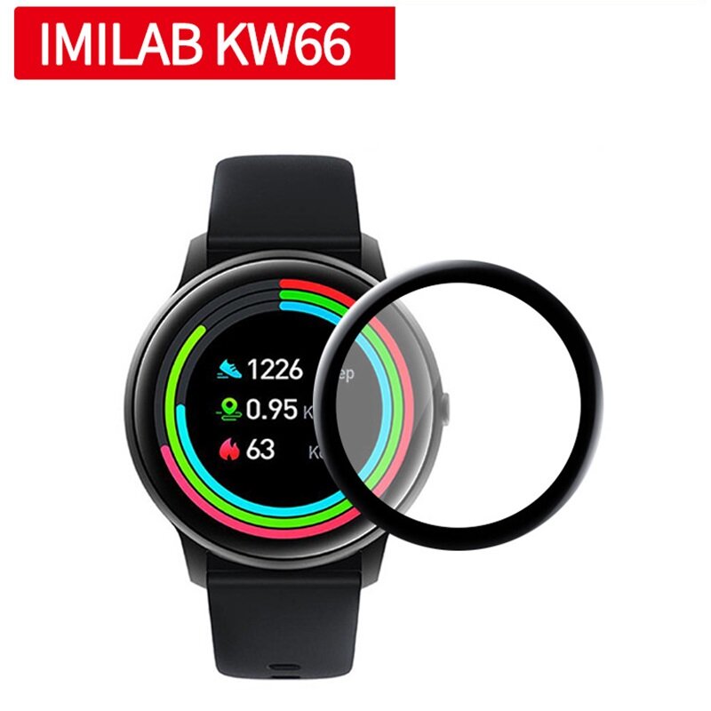 Pellicola protettiva a schermo intero 2 pezzi di alta qualità per pellicola morbida di protezione dello schermo curvo Smartwatch 3D Smartwatch KW66