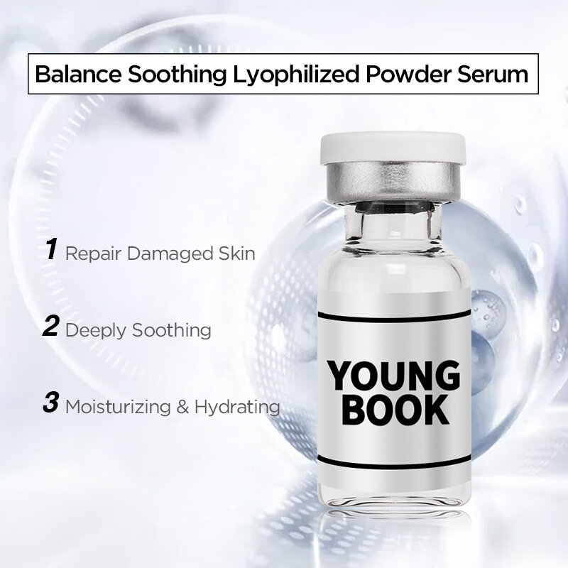 YOUNGBOOK Lyophilized Powder Skin Care Set Soothing Balance Face Serum Repair Strengthen Damaged Skin Essence Skin Care