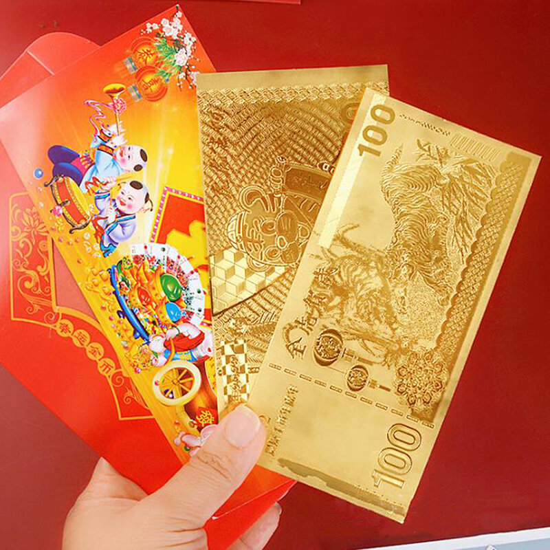 2022 china ano novo presente tigre comemorativo coleção de notas decoração artesanato