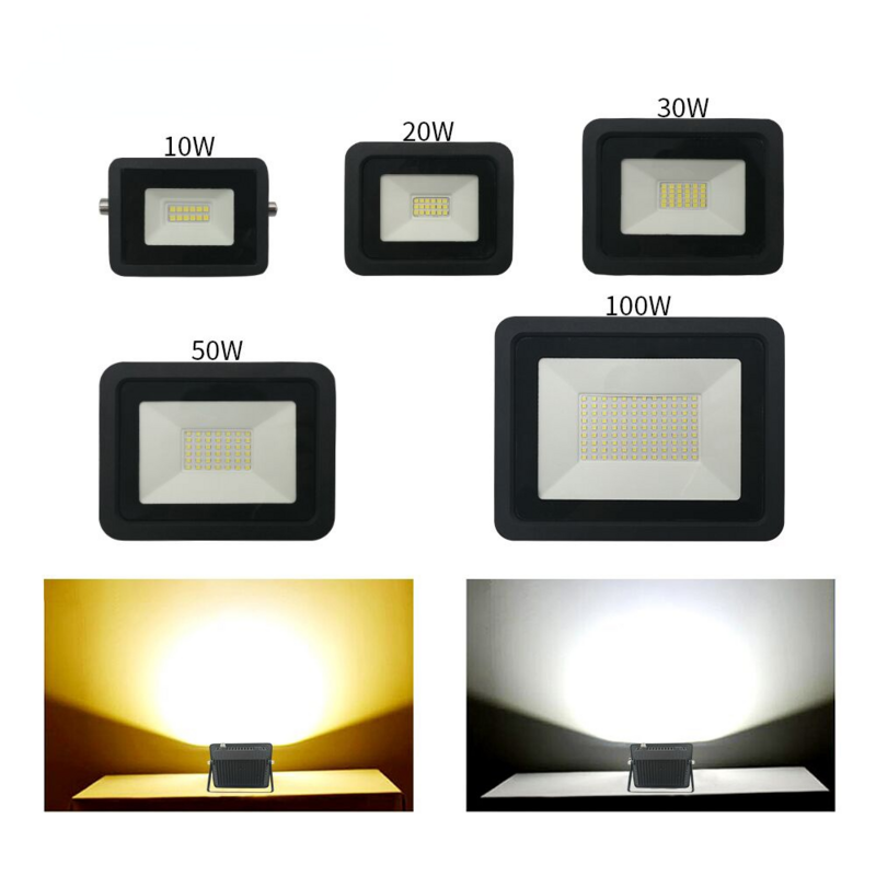 Reflector profesional LED IP68, lámpara 10W 20W 30W 50W 100W, luminaria industrial de 110V/220V para trabajo de minería o fábrica