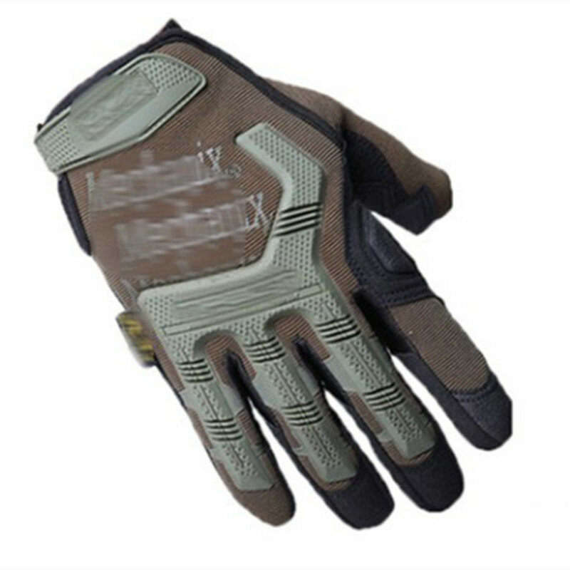 Mężczyźni Full Finger rękawice taktyczne z literą specjalny ekran dotykowy Solider Outdoor Fitness wspinaczka kolarstwo Motor Cycle Glove C172