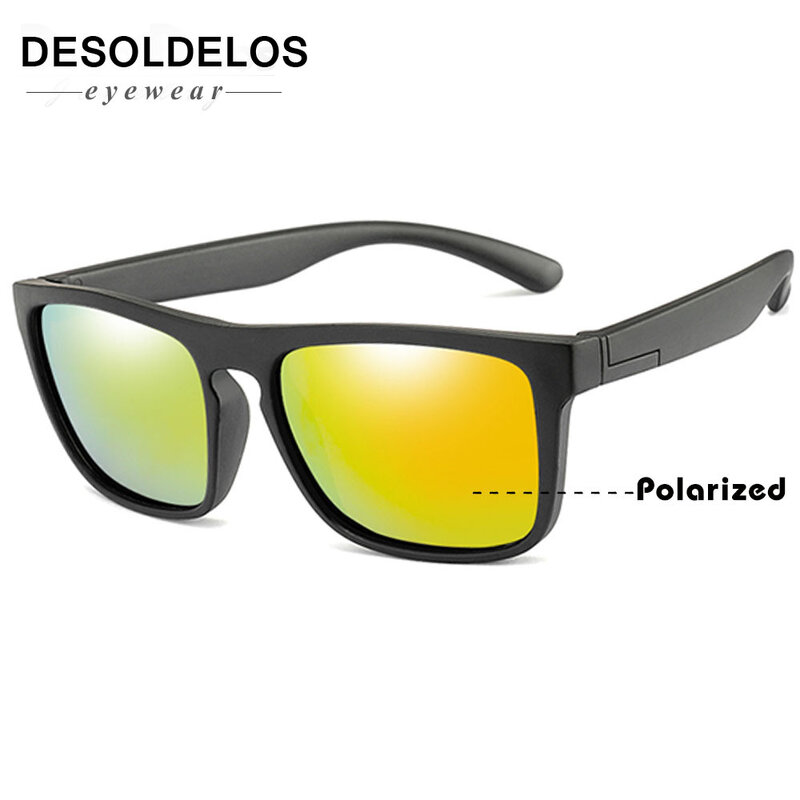 新ファッションキッズ偏光サングラスのブランドガールズスクエアサングラスUV400 子シェード眼鏡oculosデゾルgafas