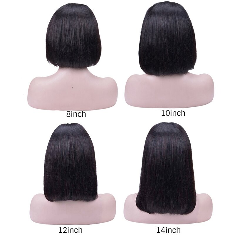 Perruque Lace Closure wig Remy indienne naturelle, cheveux longs, couleur naturelle, avec Baby Hair, Transparent, 1x4 T, bon marché