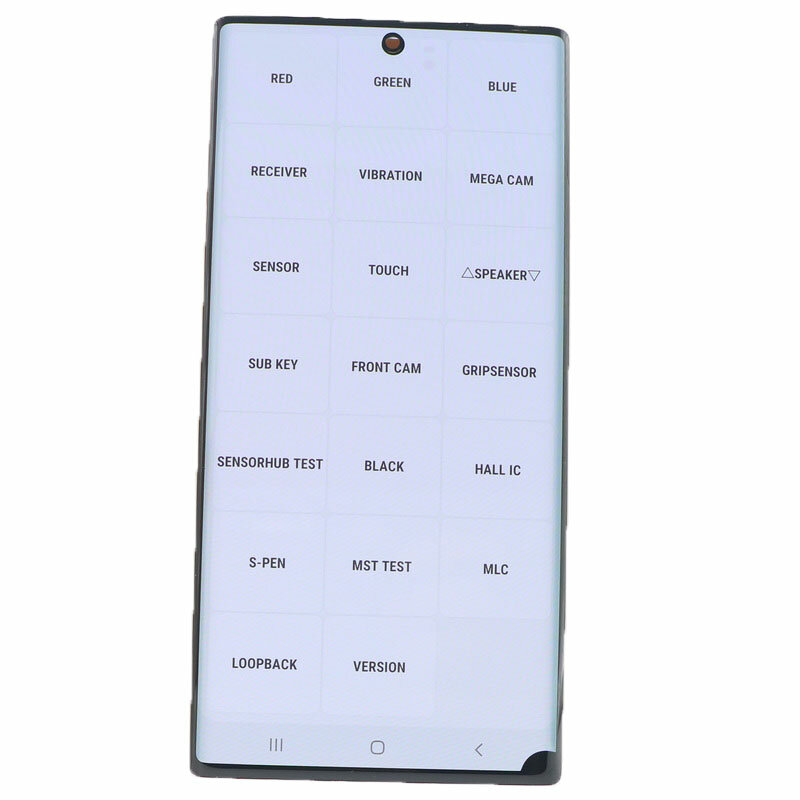 Layar LCD AMOLED 100% Asli untuk SAMSUNG Galaxy Note 10 N970F Tampilan N970N Layar Sentuh Pengganti Digitizer dengan Dots