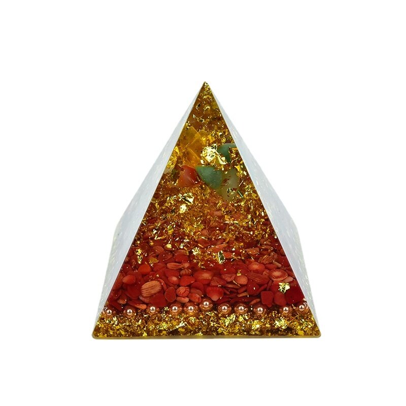 Orgon-Pirámide de energía de Reiki para mujer, cristal de Chakra creativa de Yoga, orgón, joyería de decoración profesional