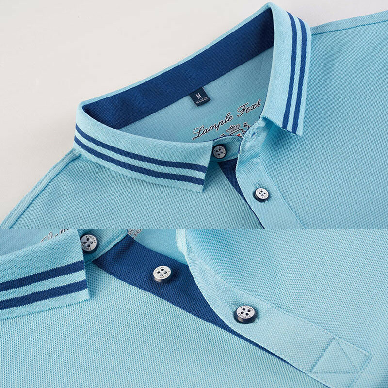 Personalizzato camicia di polo del ricamo uniforme da lavoro e stampa personalizzata polo shirt con tasca sul petto A Sinistra