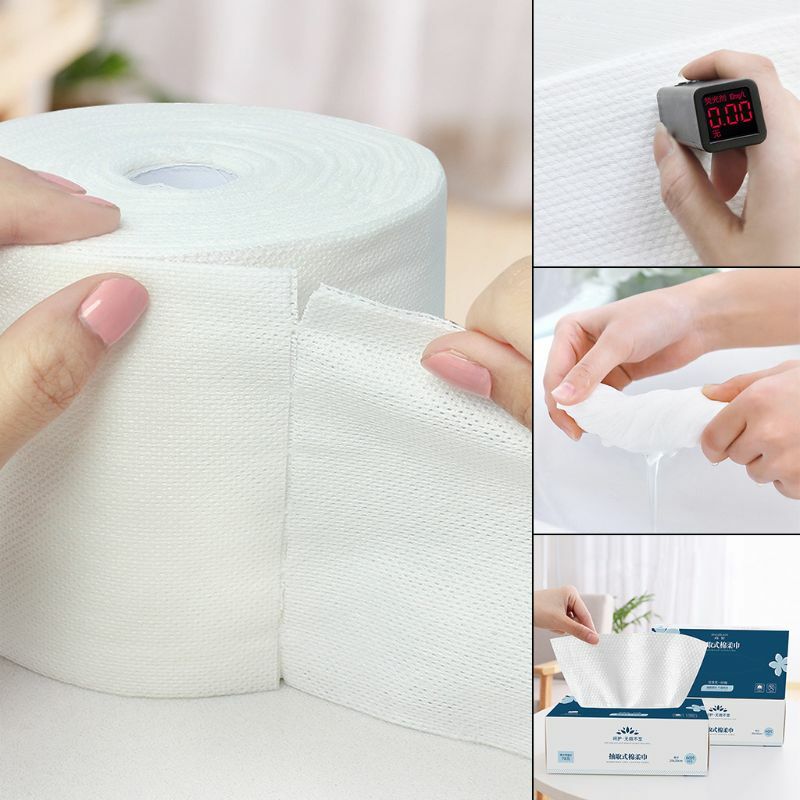 Bawełniane jednorazowe ręczniki do twarzy chusteczki do usuwania makijażu włóknina chusteczka higieniczna przenośna myjka Beauty Skin Care Paper