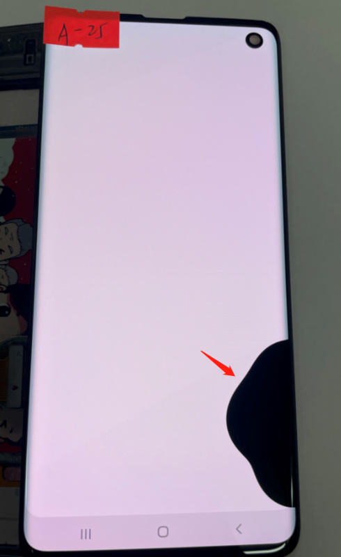 Super AMOLED หน้าจอสำหรับ Samsung Galaxy S10 SM-G973สีดำจุด Lcd จอแสดงผล Touch Screen Digitizer