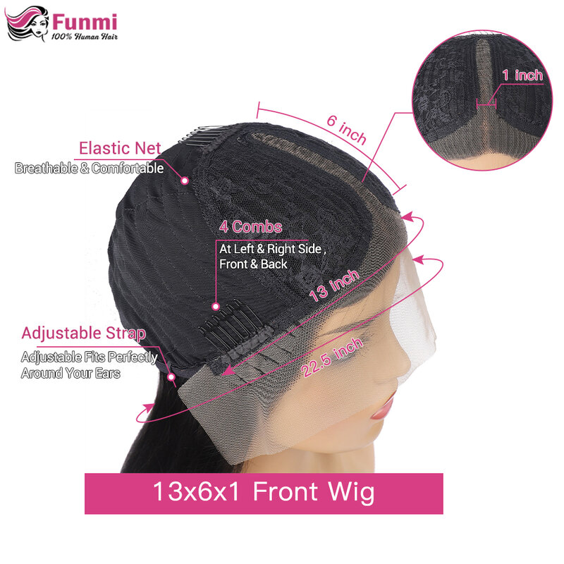 Perruque Lace Frontal Wig Body Wave brésilienne Remy, cheveux naturels, 13x4, 13x6, pre-plucked, avec Baby Hair, Transparent HD, 180%