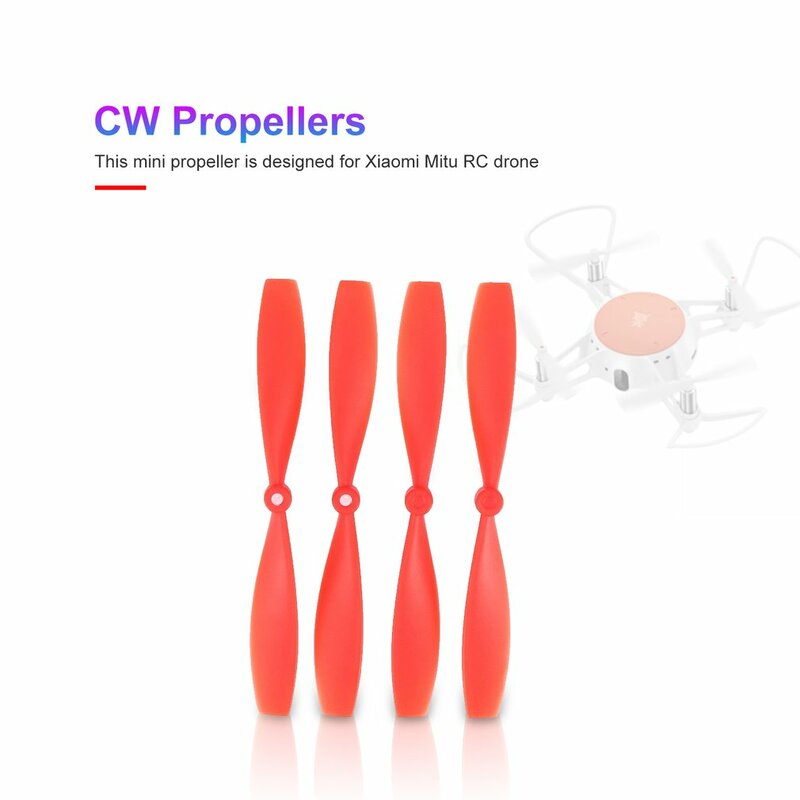 2 Pairs CW/CCW Propellers Mini Props Blades Spare Accessories Suit for Mitu RC FPV Drone Quadcopter Aircraft UVA RC Parts