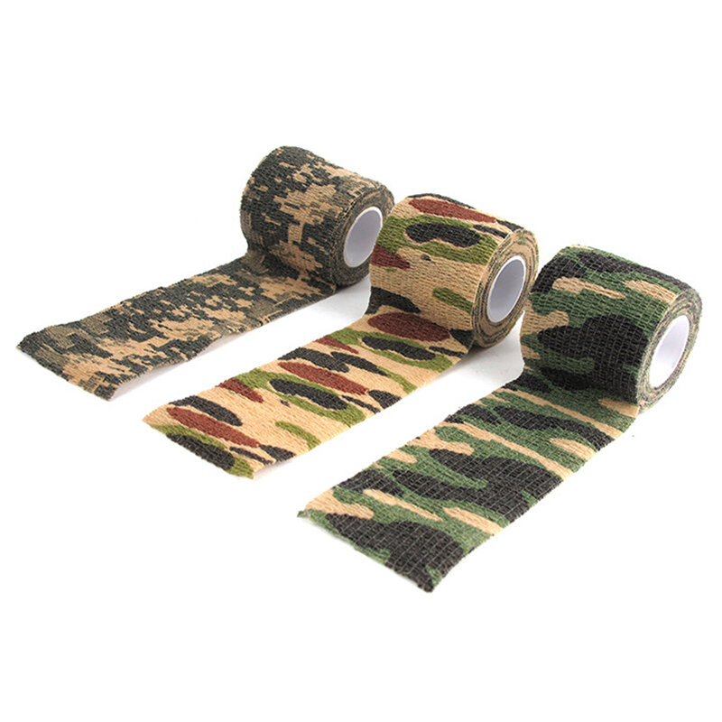 Nuovo campeggio Camouflage Stealth Duct Tape Wrap Camouflage ciclismo adesivi impermeabili Camouflage 5CM * 4.5M Camo Gun Hunting