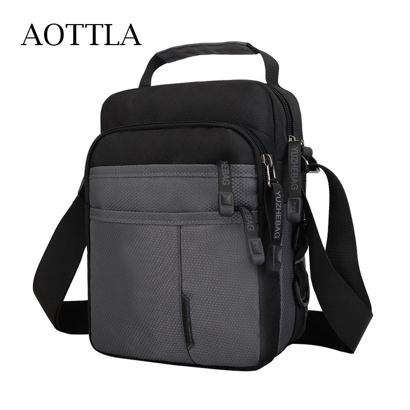 AOTTLA Shoulder Bag Men's Brand Leisure Crossbody Bags Male Light Travel Bags 2021 Men Handbag Fashion High Quality Bag For Men