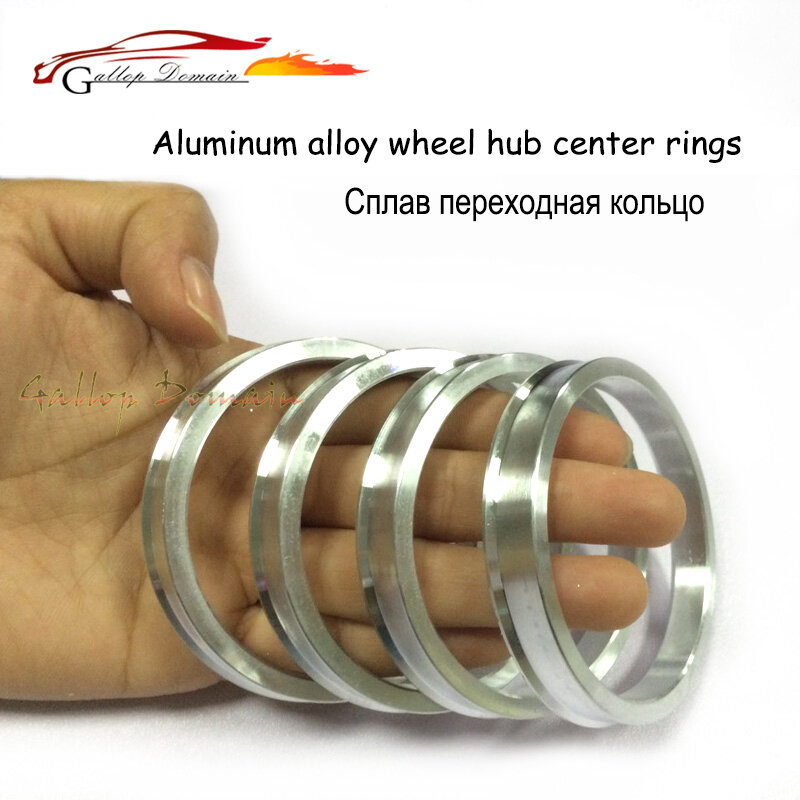 4 pezzi/lotti 64.1 a 54.1 Hub Centric Anelli OD = 64.1 millimetri ID = 54.1 millimetri di Alluminio mozzo Ruota anelli il trasporto Libero Auto-Styling
