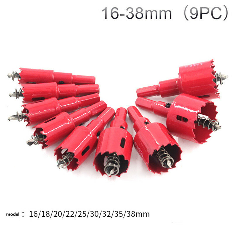 12pcs 16mm-75mm Diamond Coated Drill Bit Tile Marble Glass Ceramic Hole Saw Drilling Bits For Power Tools