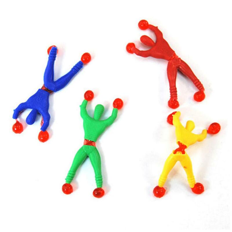 Brinquedo pegajoso de parede para escalar, personagem de aranha, alívio do stress, palma da mão, produto útil