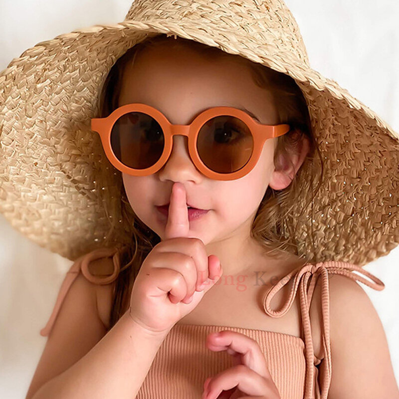 2021 NEW Parent-child Round Cute kids sunglasses UV400 for Boy girls toddler Lovely baby sun glasses Men Women Oculos de sol
