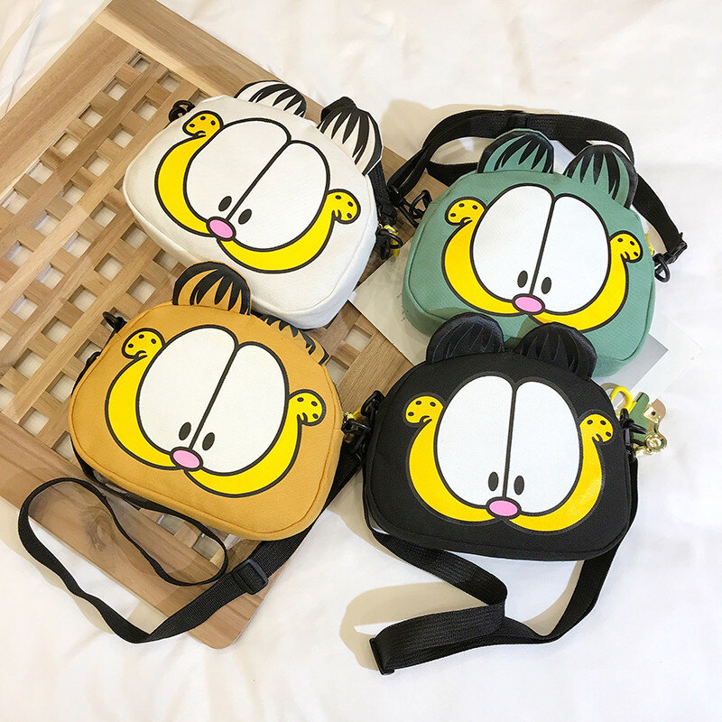 女性のための漫画のハンドバッグ,かわいい猫の形をしたキャンバスのショルダーバッグ,シンプルなハンドバッグ,新しい2022コレクション