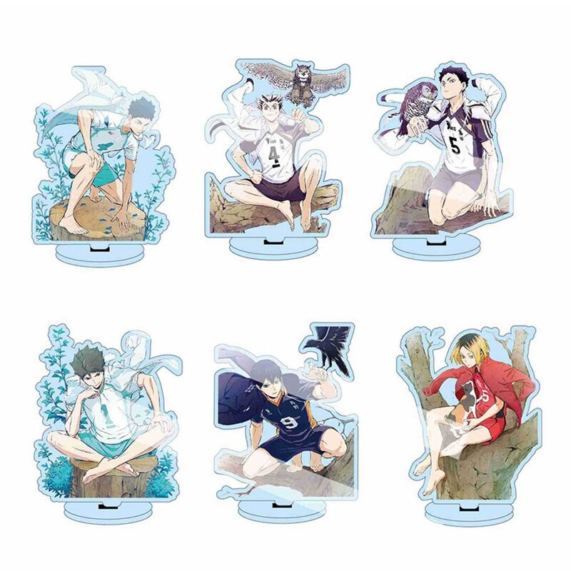13cm Anime Haikyuu figurki modele płyt biurkowych Anime akrylowe stojaki zabawki modele figurki