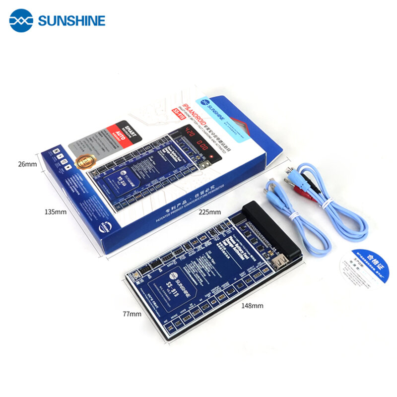 Newest SUNSHINE SS-915 Universal Battery Activation Board For Iphone 13 13P 13PM 11PHuawei VOVI Activation Mobile Charge 2A 7.0