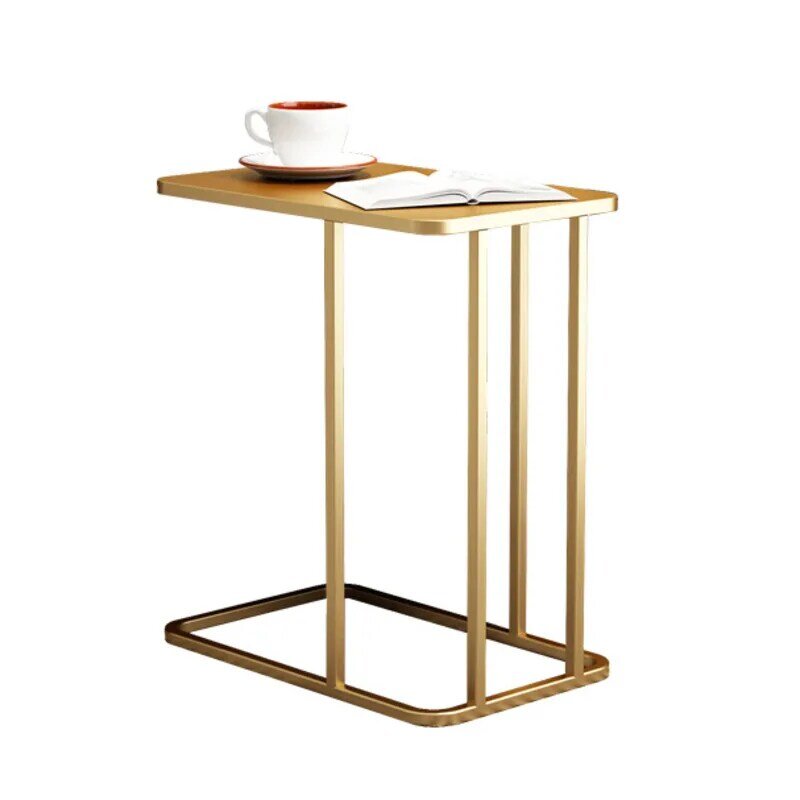 Nordic marmur mały stolik kawowy Mesa De Centro prosty nowoczesny salon żelaza Sofa Side kreatywny przy łóżku biurko Mini Tablo 2021