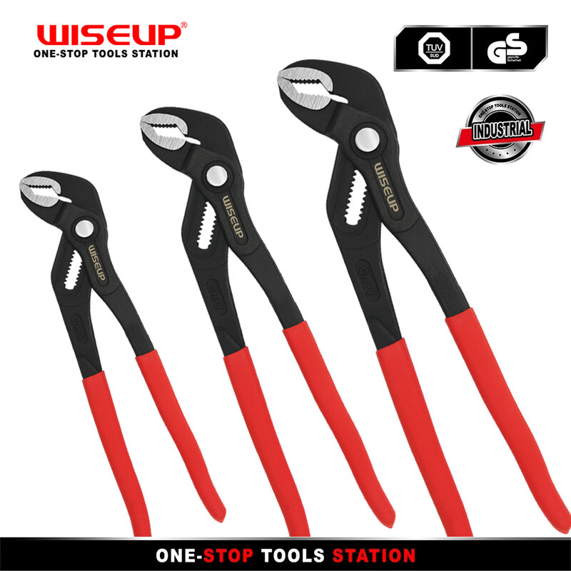WISEUP Quickly Adjustable Opening Wrench Multifunction Professional Pipe Pliers Mechanical Repair Hardware Tool Plumber Tools