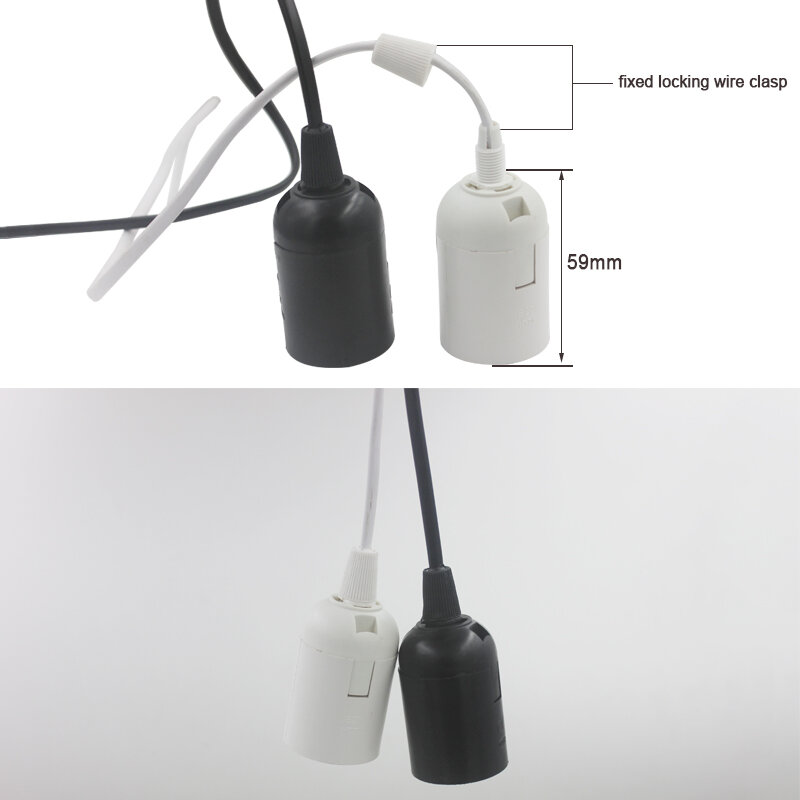 Base lampada E27 E26 EU sospensione a sospensione lampada a LED lampada lampadina presa adattatore cavo con interruttore On/Off supporto basi lampada
