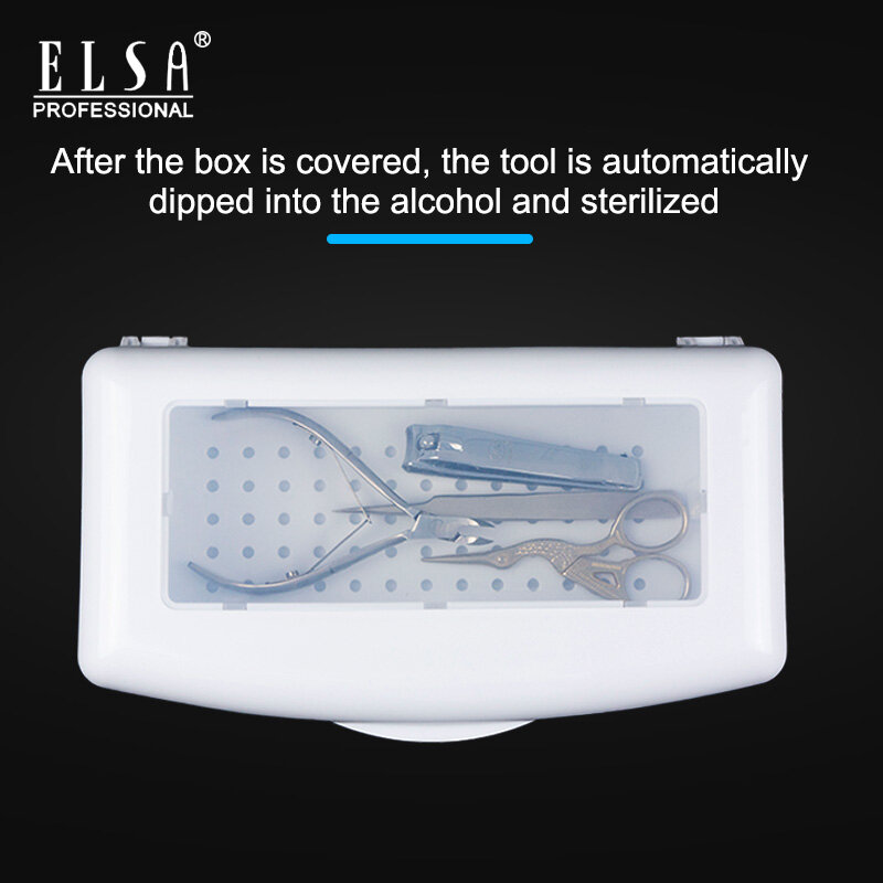 Sterilizer Tray Box Alcohol Disinfection Box Pedicure Manicure Box Boxes Sterilizing Steel Metal Nipper Equipment Cleaner Tools