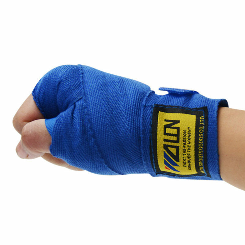 2 udsrollo de algodón de 3M5M ancho de la Caja 5cm Correa vendaje para boxeo Sanda Muay Thai Taekwondo guantes de mano secreto hombre adulto 
