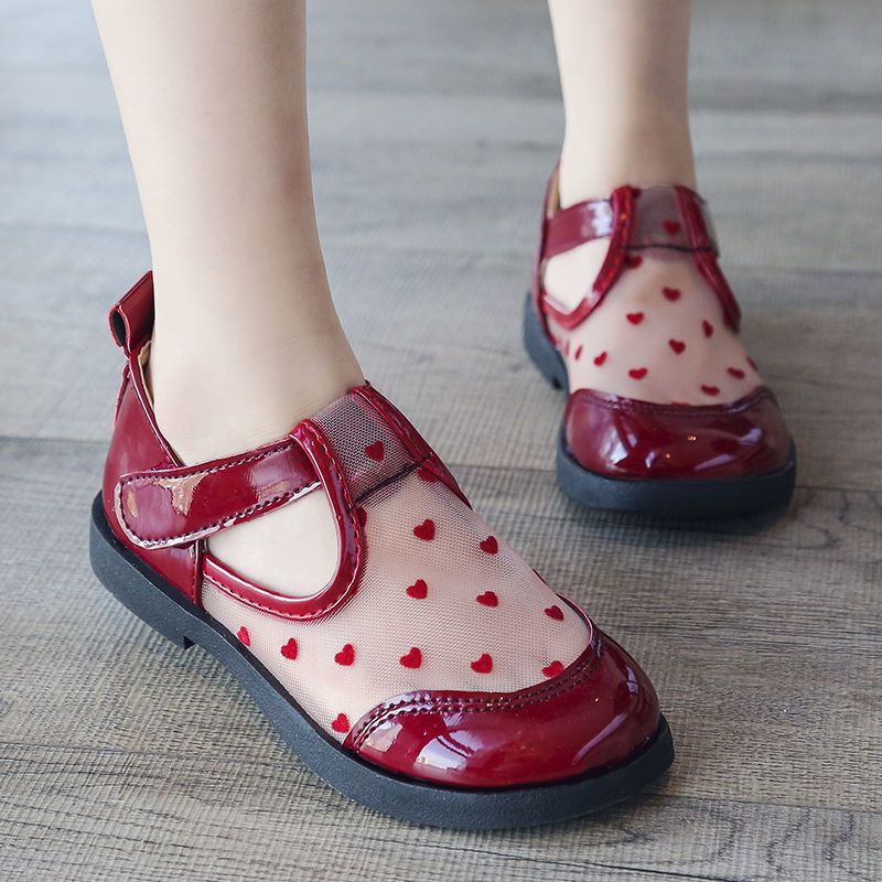 Los niños sandalias de zapatos de cuero para niñas 2021 novedad de verano de Niños de moda Zapatos casuales zapatos de punta abierta de poco zapatos de playa chicas