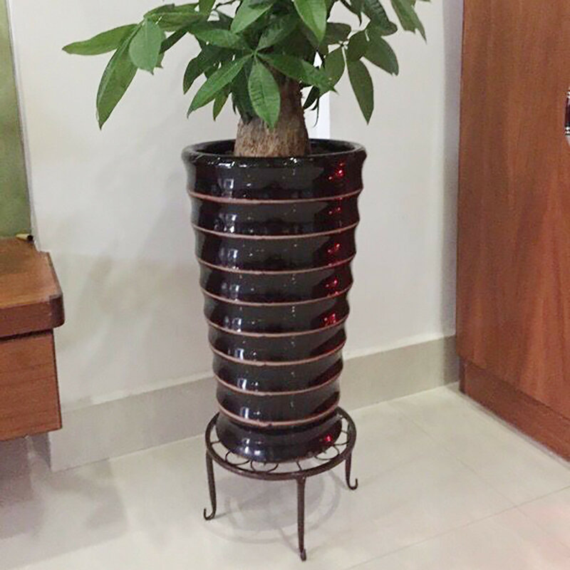Set di supporti per piante in metallo per vaso da fiori supporto in vaso resistente per interni all'aperto
