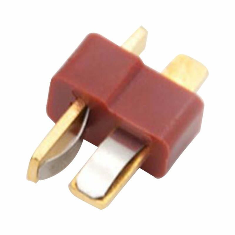 1 pcs New T-Plug Non-slip Connector Male Deans For Deans RC Lipo Battery Helicopter 100A Gold plated Deans