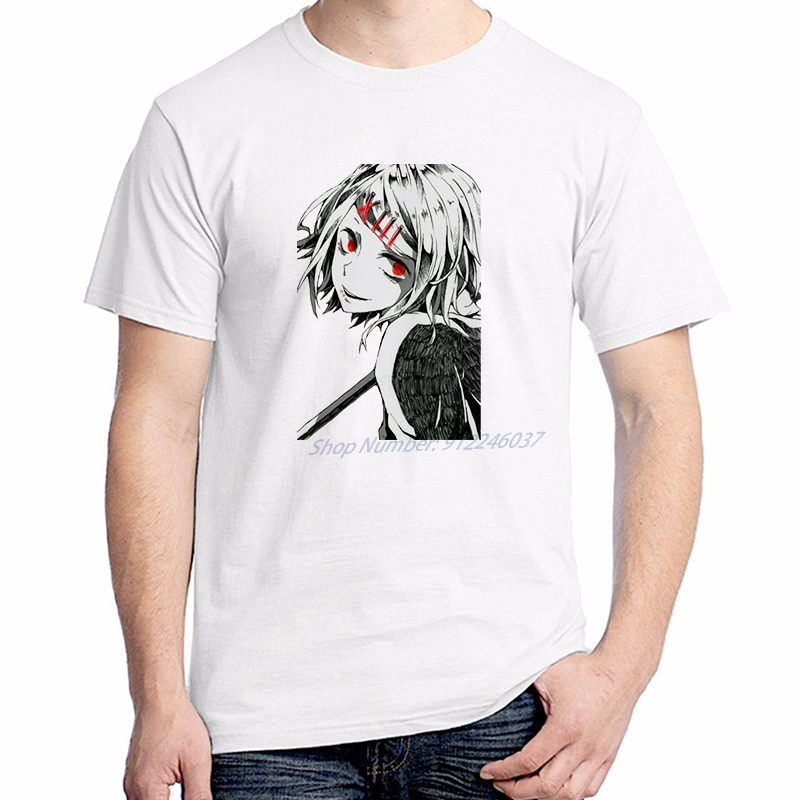 Camiseta Juuzou Suzuya de Manga corta para hombre, camisa de Anime japonés de Tokyo Ghoul, única, de gran tamaño