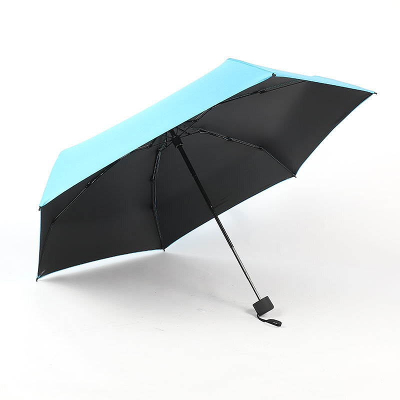 2021 nova pequena moda dobrável guarda-chuva à prova de chuva mini bolso meninas uv-prova impermeável portátil guarda-chuva de viagem
