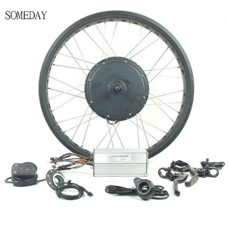 48V1500W fat / snow bike conversion kit 20inch 26inch wheel rear rotate hub motor LED900S