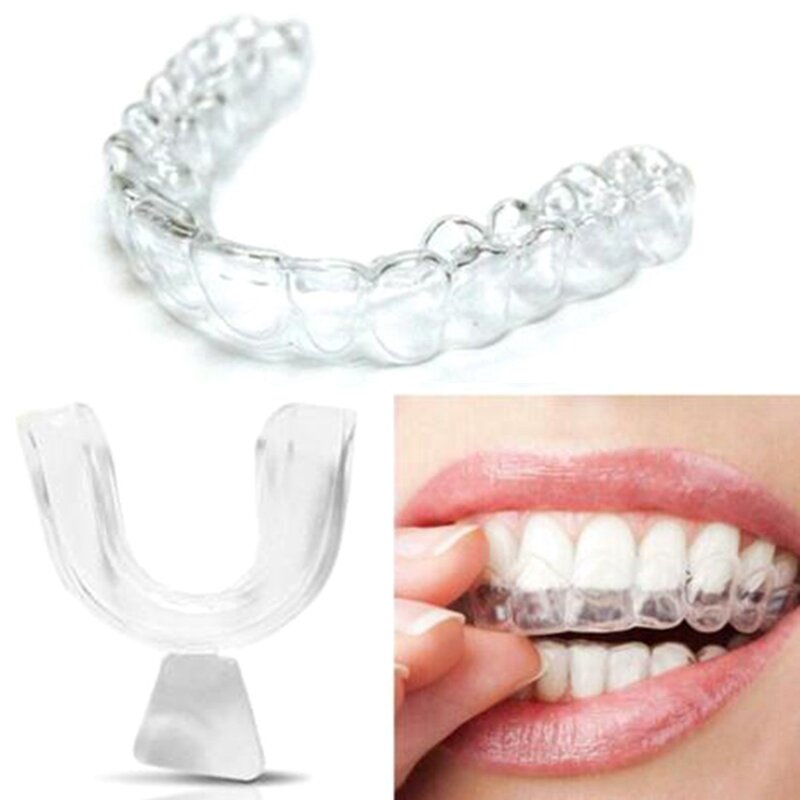 1ペア歯科矯正歯矯正ブレース歯リテーナーストレートナーツールキャップ付き歯透明