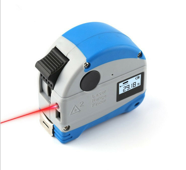 40M Laser Measuring Tape Retractable Digital Electronic Roulette Stainless Tape Measure  Multi Angle Measuring Tool