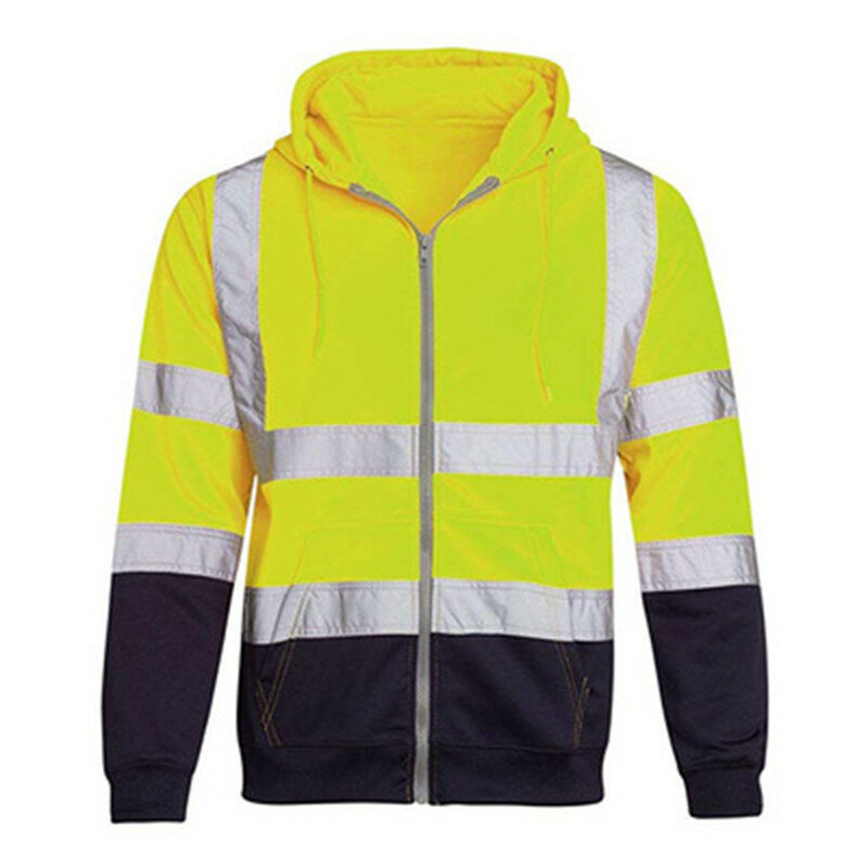 Jaqueta refletora masculina/feminina, casaco de trabalho para homens e mulheres, uniforme de primavera e outono