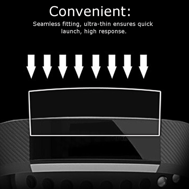 Penutup Penuh Pelindung Layar Film untuk Fitbit Alta HR Gelang Ultra Tipis HD Definisi Tinggi Bahan TPU Film Pelindung