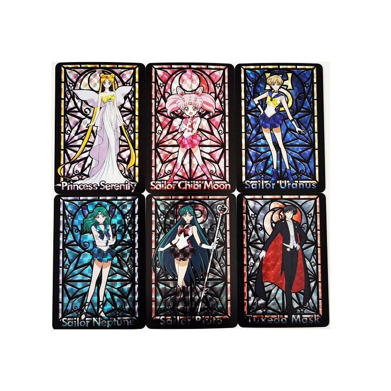 12 pçs/set Estilo Igreja Mizuno Ami Hino Rei Minako Aino Sexy Girls No.1 Passatempo Colecionáveis Jogo Coleção Anime Cartões