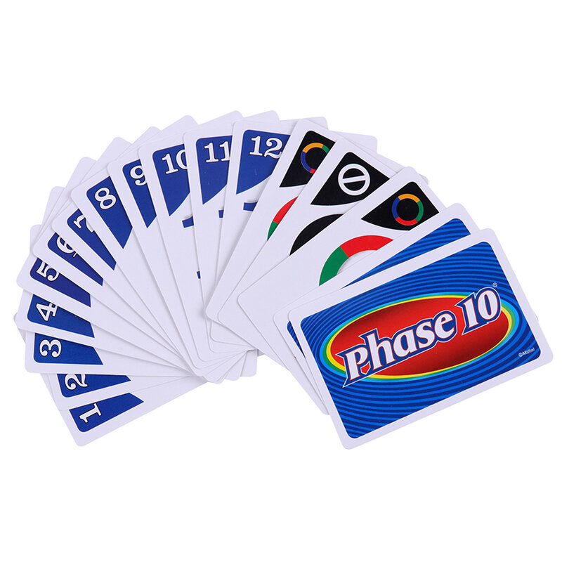 1 Box Card UN Phase 10 Card Game Leisure And Entertainment Multiplayer Family Party Playing Cards Challenge Toys
