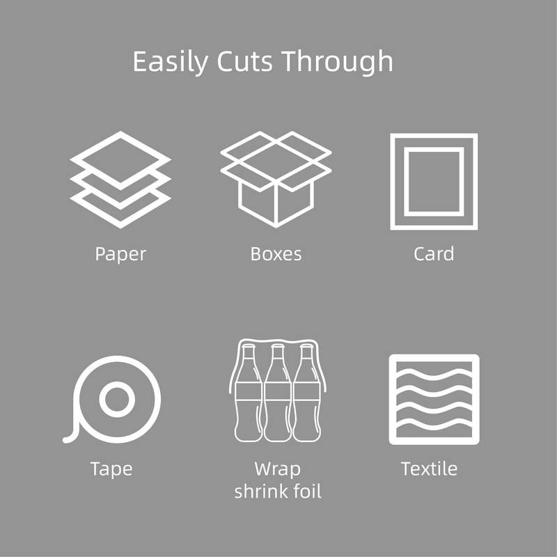 SAFEX-cortador de caja T101, cuchillo de papel, cortador para artesanía, hoja de cerámica retráctil automática, paquetes de Cortes, caja de cartón y papel